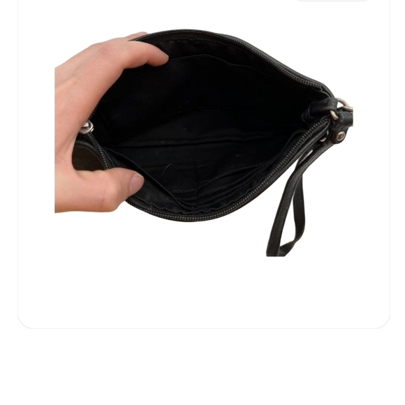 Coach Black Classic Wristlet - 8" L, 5" H, 2" D - Picture 4 of 14